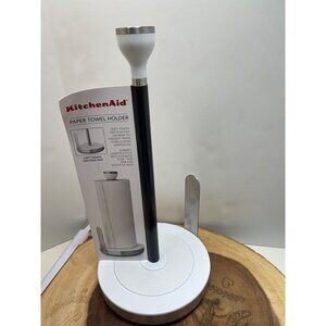 KitchenAid White Paper Towel Holder With Soft-Touch Friction Pad & Weighted base